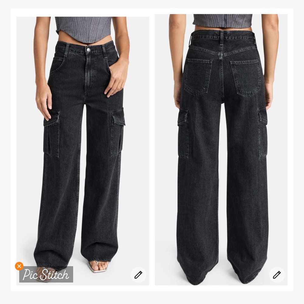 Agolde Minka Cargo Jeans in Spider